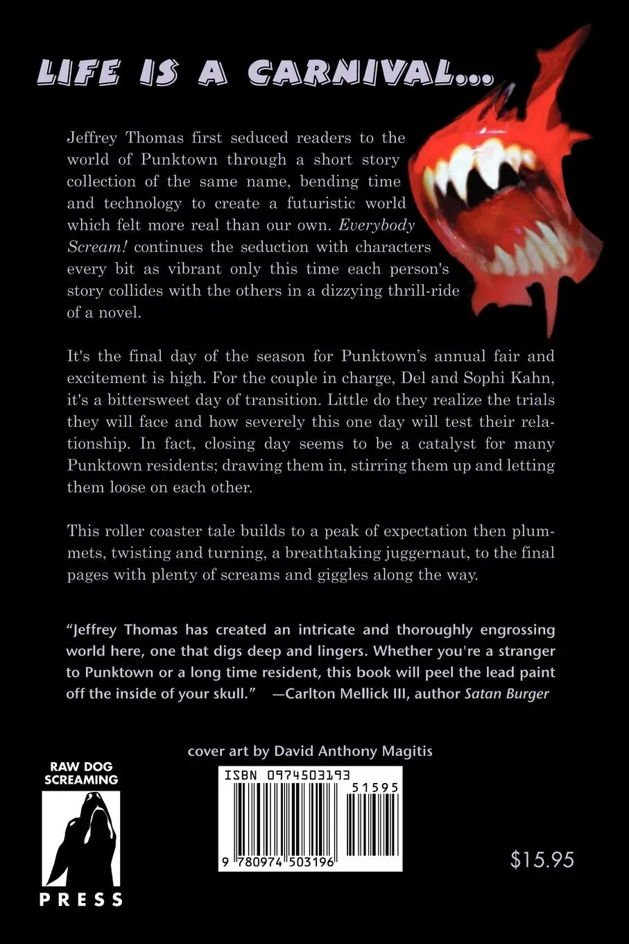 Rückseite: 9780974503196 | Everybody Scream! | Jeffrey Thomas | Taschenbuch | Englisch | 2005