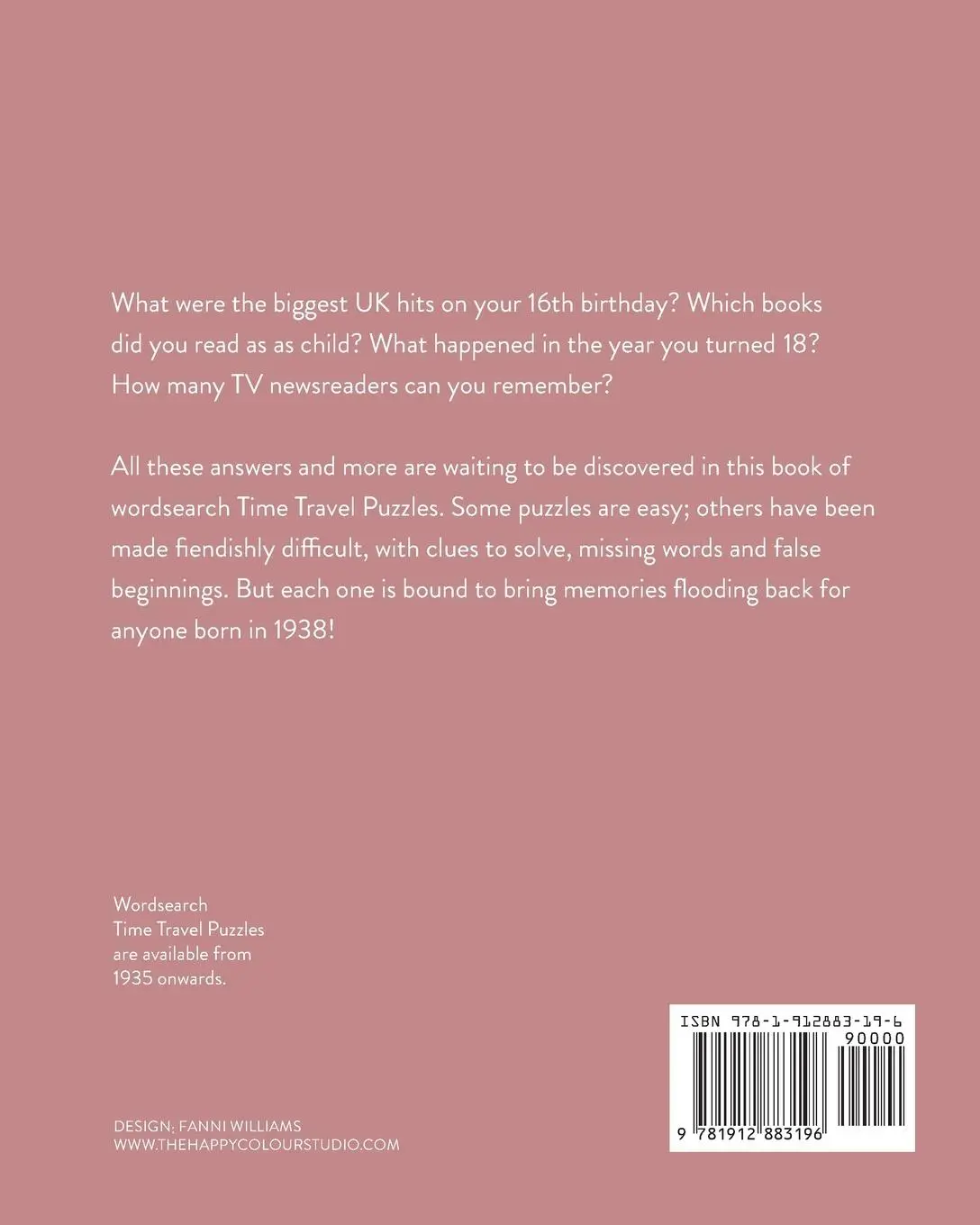 Rückseite: 9781912883196 | Born in 1938 | Your Life in Wordsearch Puzzles | Time Travel Puzzles
