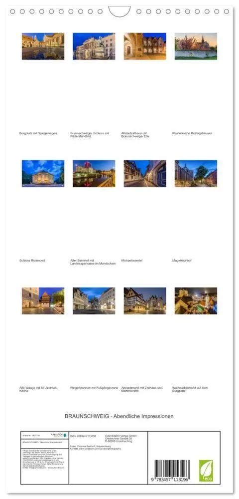 Bild: 9783457113196 | Familienplaner 2025 - BRAUNSCHWEIG - Abendliche Impressionen mit 5...
