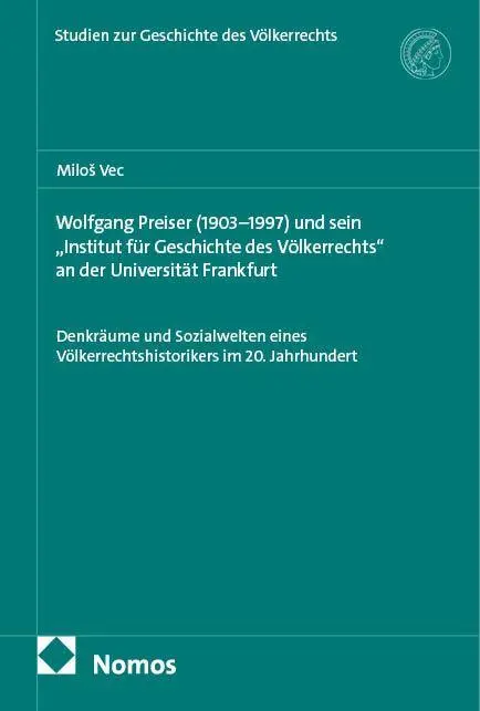Cover: 9783756023196 | Wolfgang Preiser (1903-1997) und sein "Institut für Geschichte des...