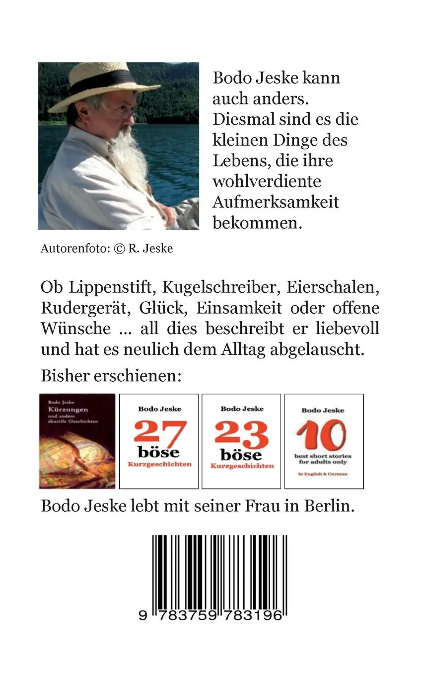 Rückseite: 9783759783196 | 25 Texte Neulich ... | ... dem Alltag abgelauscht | Bodo Jeske | Buch