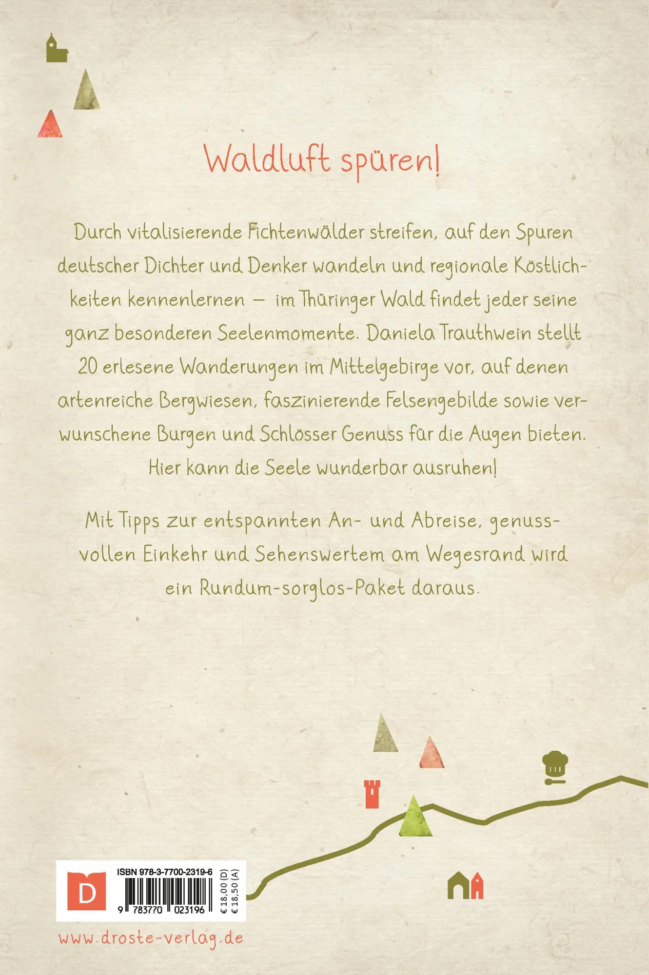 Rückseite: 9783770023196 | Thüringer Wald. Wandern für die Seele | Wohlfühlwege | Trauthwein