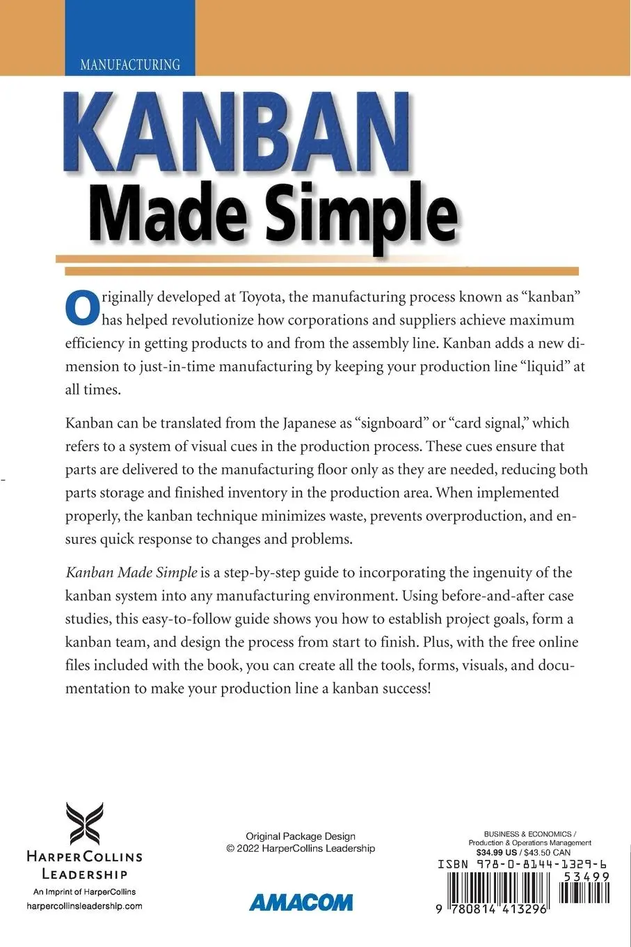 Rückseite: 9780814413296 | The Kanban Made Simple | John M. Gross (u. a.) | Taschenbuch | 2008