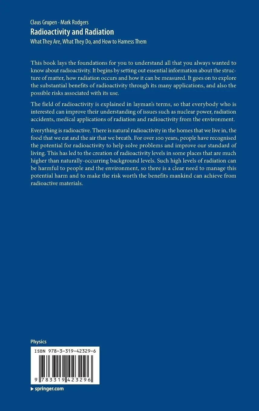 Rückseite: 9783319423296 | Radioactivity and Radiation | Mark Rodgers (u. a.) | Buch | xi | 2016