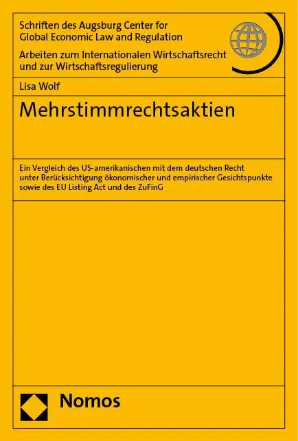 Cover: 9783756013296 | Mehrstimmrechtsaktien | Lisa Wolf | Taschenbuch | broschiert | 430 S.