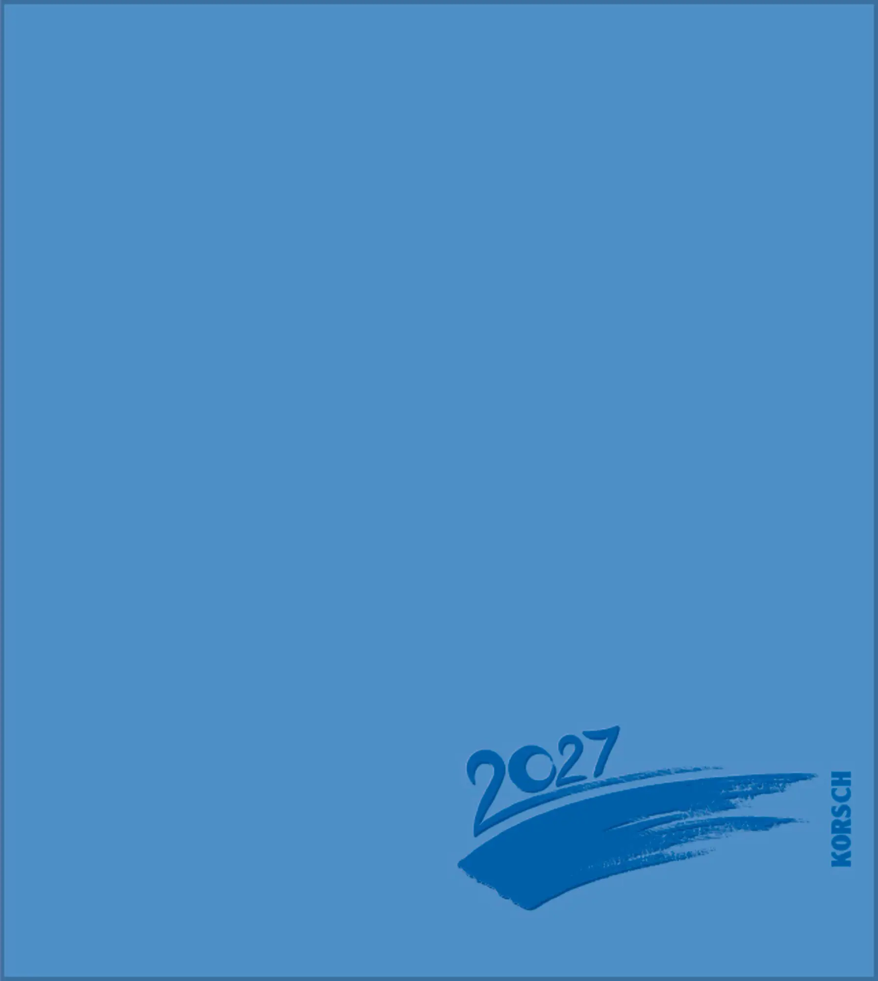 Cover: 9783819303296 | Foto-Malen-Basteln Bastelkalender blau 2027 | Verlag Korsch | Kalender