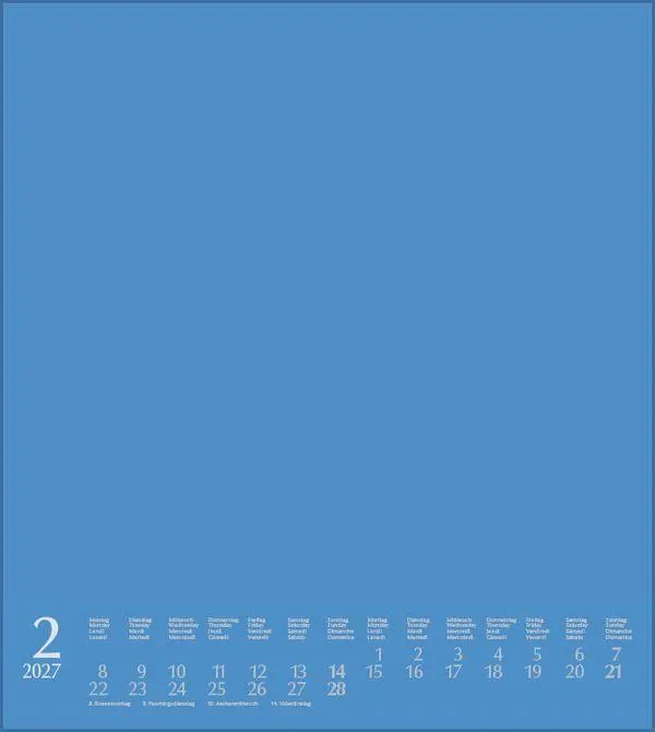 Bild: 9783819303296 | Foto-Malen-Basteln Bastelkalender blau 2027 | Verlag Korsch | Kalender