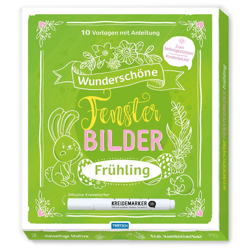 Cover: 9783965523296 | Trötsch Wunderschöne Fensterbilder mit Kreidemarker Frühjahr Mappe...