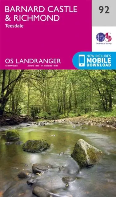 Cover: 9780319263396 | Barnard Castle &amp; Richmond | Ordnance Survey | (Land-)Karte | Englisch