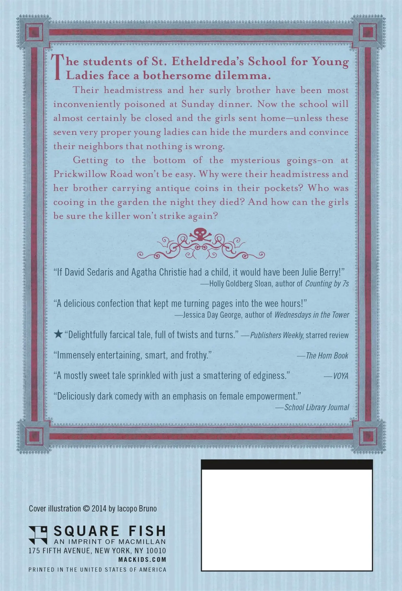 Rückseite: 9781250073396 | Scandalous Sisterhood of Prickwillow Place | Julie Berry | Taschenbuch