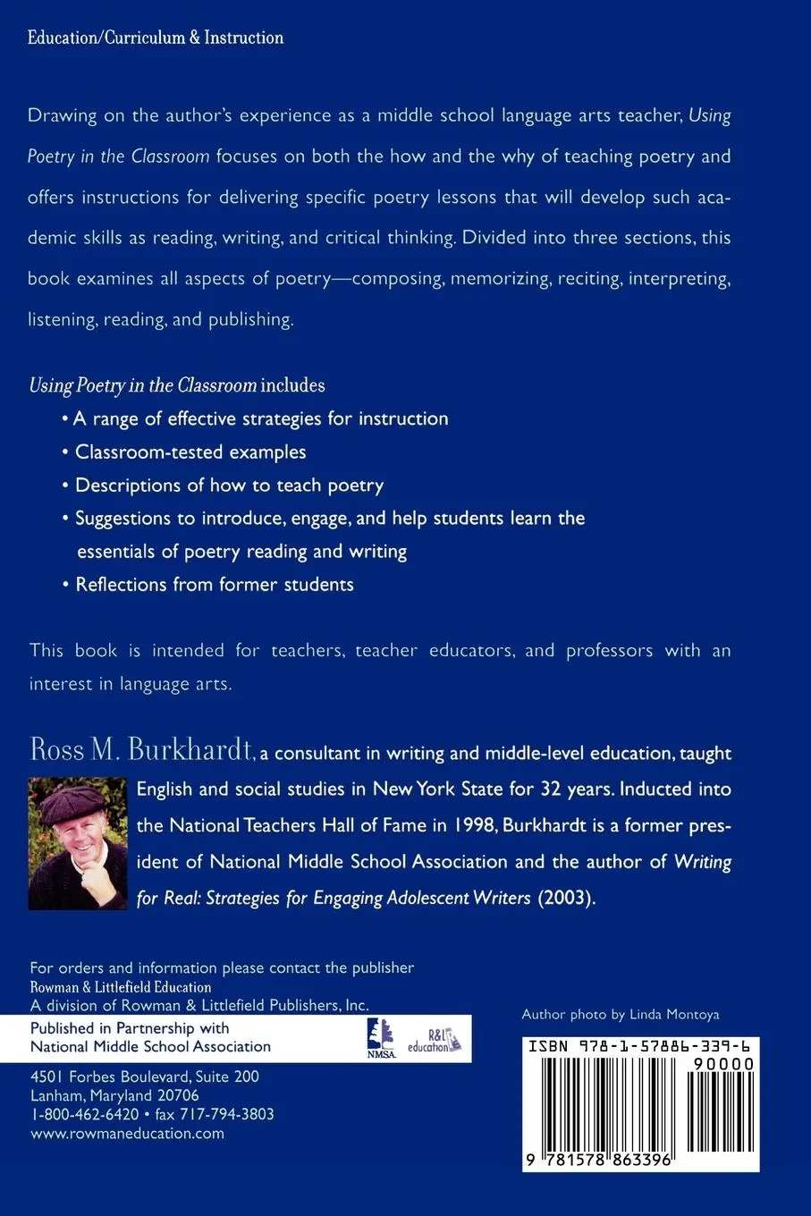 Rückseite: 9781578863396 | Using Poetry in the Classroom | Engaging Students in Learning | Buch