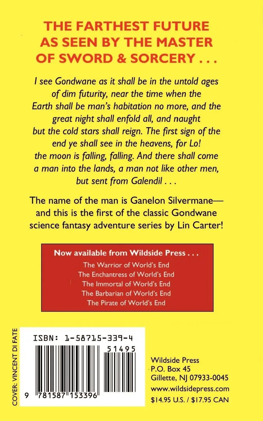 Rückseite: 9781587153396 | The Warrior of World's End | Lin Carter | Taschenbuch | Englisch
