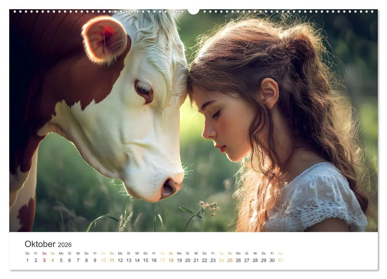 Bild: 9783457333396 | Magische Tierliebe (Wandkalender 2026 DIN A2 quer), CALVENDO...