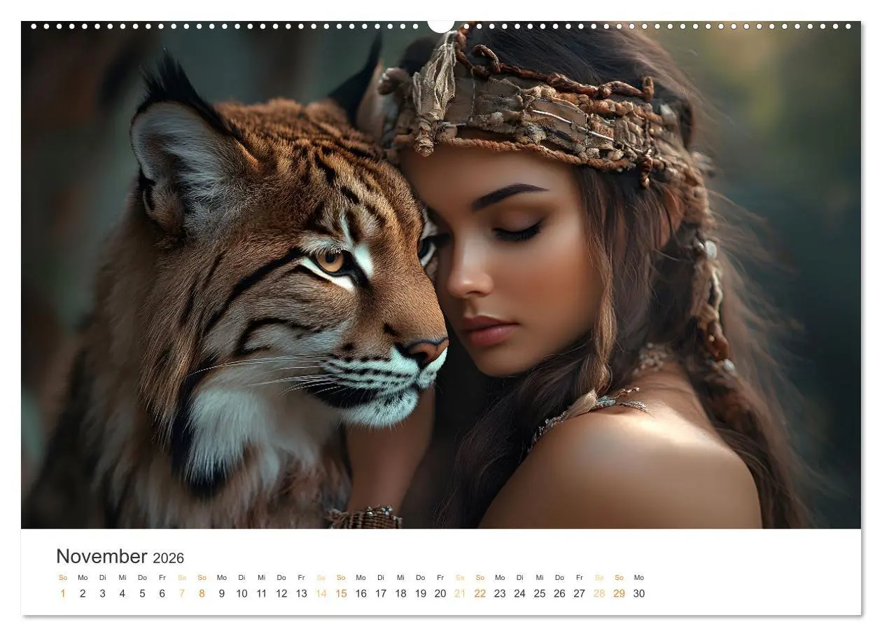 Bild: 9783457333396 | Magische Tierliebe (Wandkalender 2026 DIN A2 quer), CALVENDO...