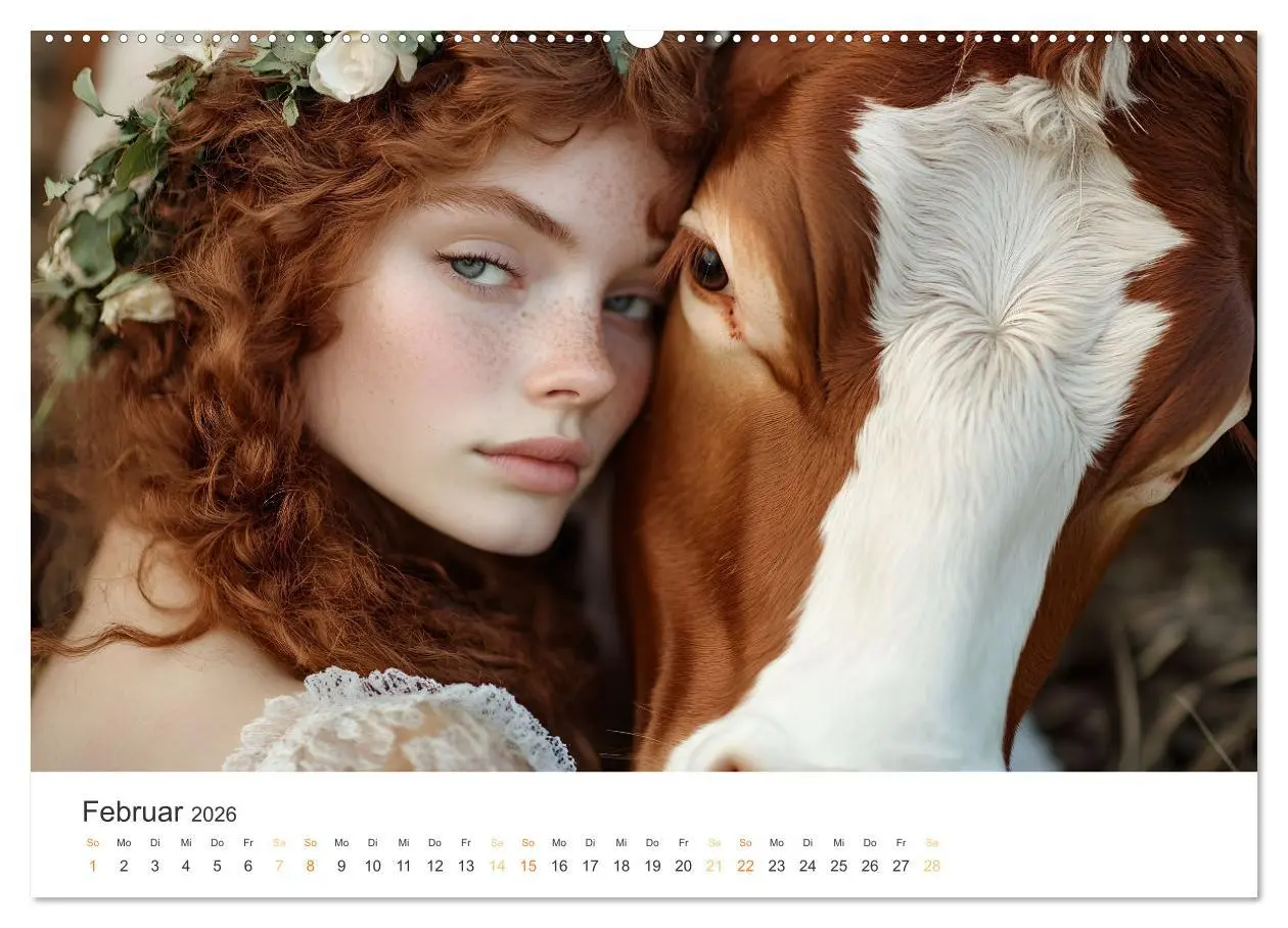 Bild: 9783457333396 | Magische Tierliebe (Wandkalender 2026 DIN A2 quer), CALVENDO...
