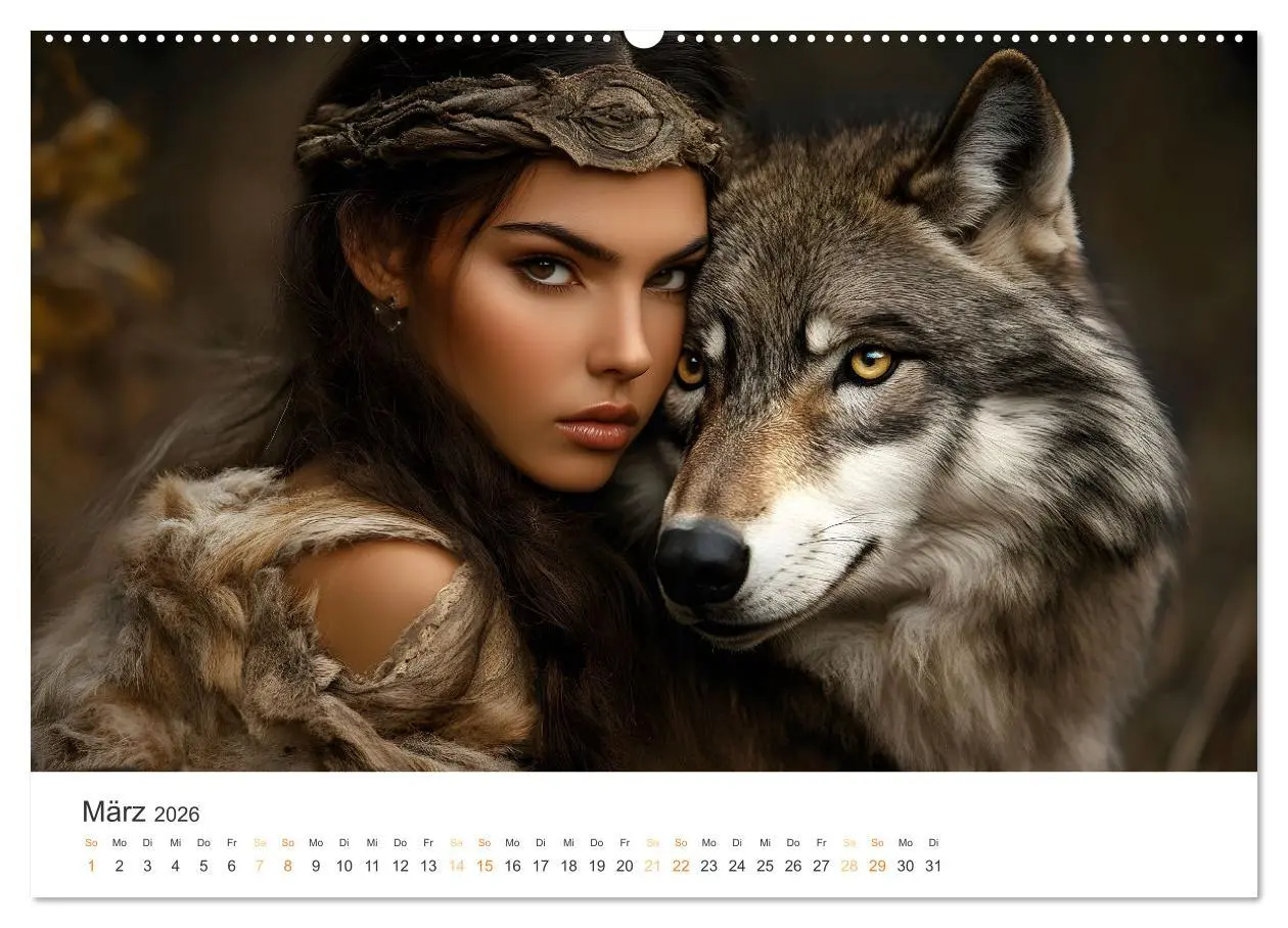 Bild: 9783457333396 | Magische Tierliebe (Wandkalender 2026 DIN A2 quer), CALVENDO...