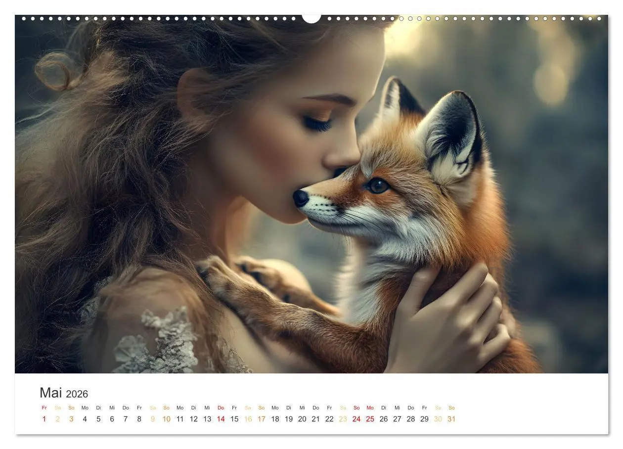 Bild: 9783457333396 | Magische Tierliebe (Wandkalender 2026 DIN A2 quer), CALVENDO...