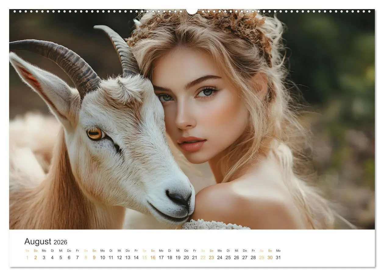 Bild: 9783457333396 | Magische Tierliebe (Wandkalender 2026 DIN A2 quer), CALVENDO...