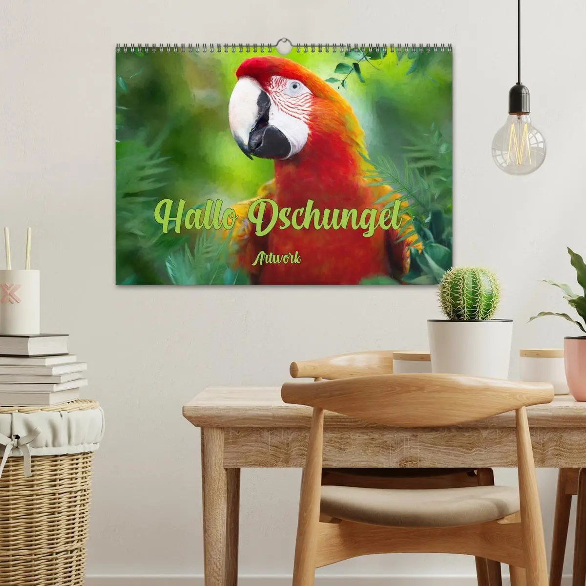 Bild: 9783457573396 | Hallo Dschungel - Artwork (Wandkalender 2026 DIN A3 quer), CALVENDO...