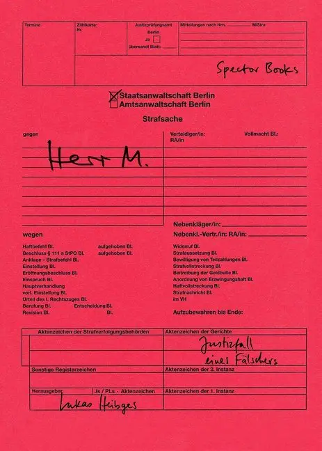 Cover: 9783959053396 | Herr M. | Justizfall eines Fälschers | Lukas Heibges | Taschenbuch