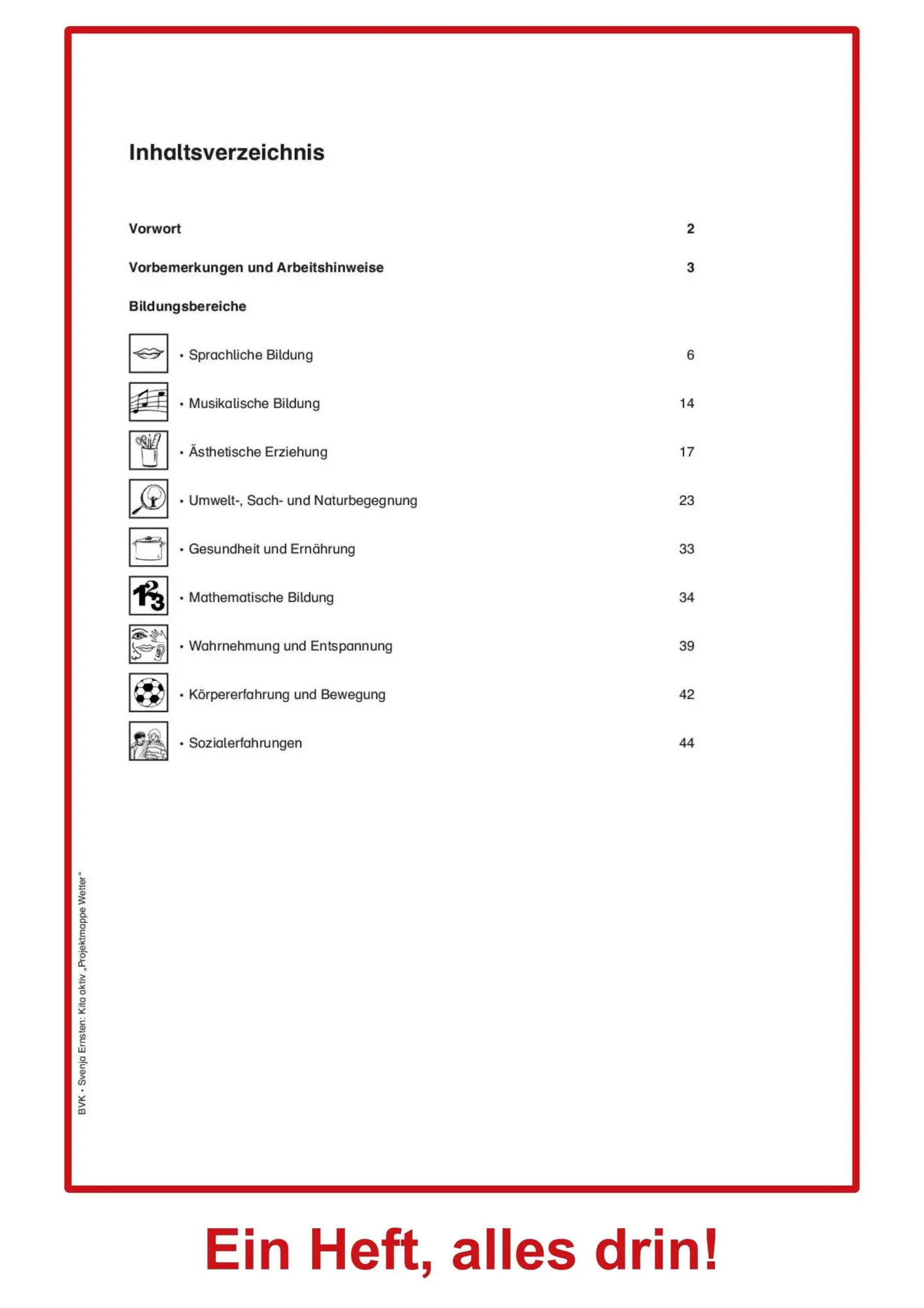 Bild: 9783965203396 | Kita aktiv Projektmappe Wetter | Svenja Ernsten | Broschüre | 44 S.