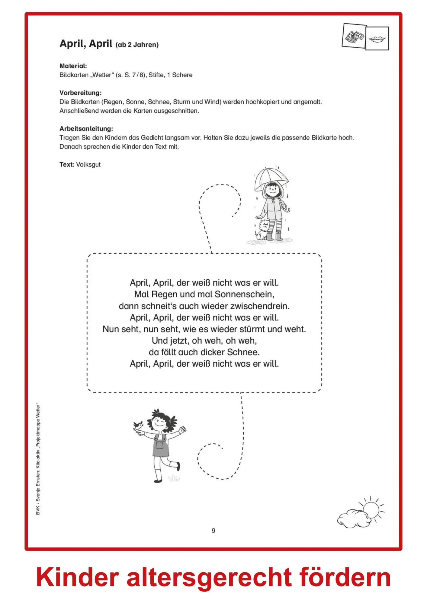 Bild: 9783965203396 | Kita aktiv Projektmappe Wetter | Svenja Ernsten | Broschüre | 44 S.