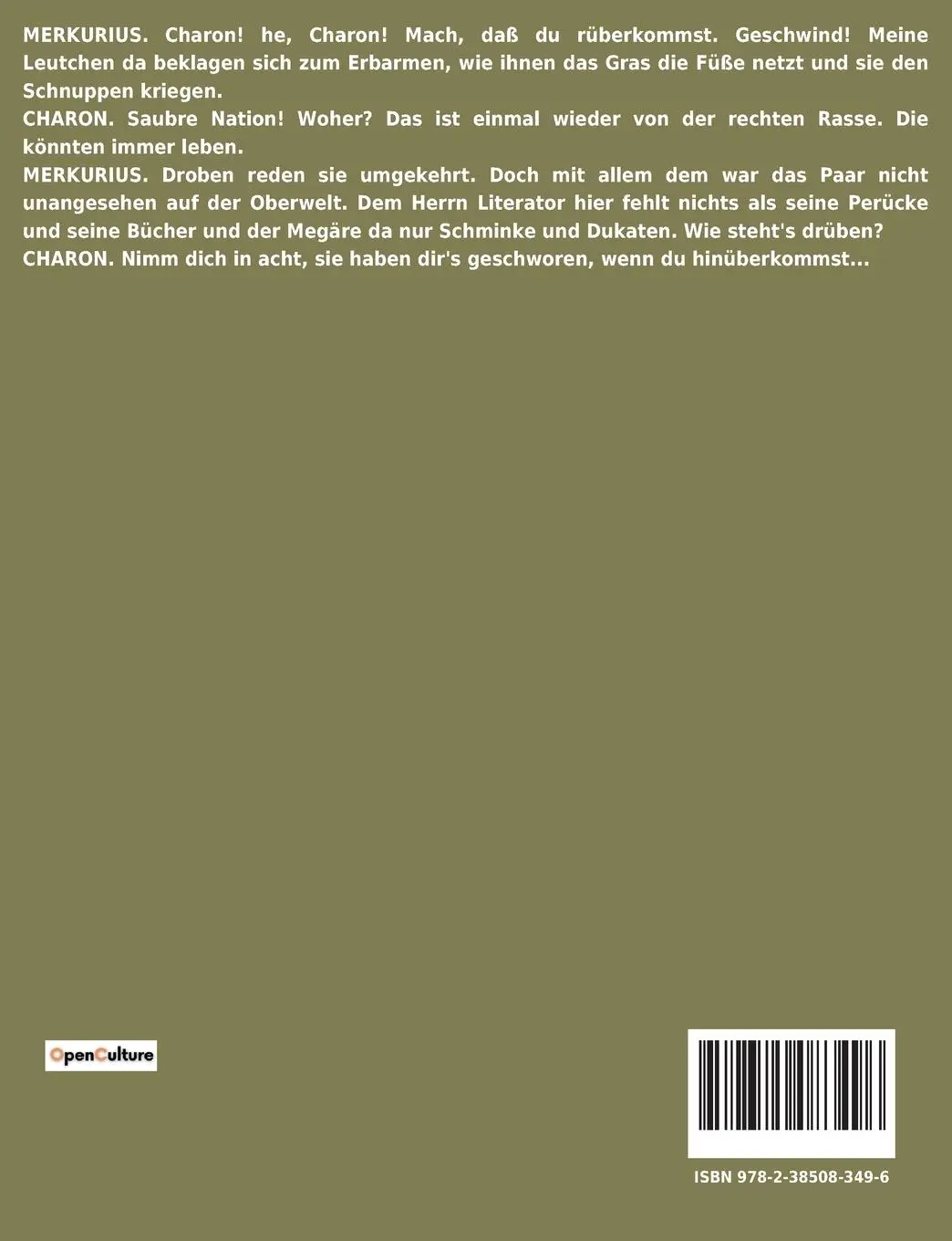 Rückseite: 9782385083496 | Götter, Helden und Wieland | Johann Wolfgang Goethe | Taschenbuch