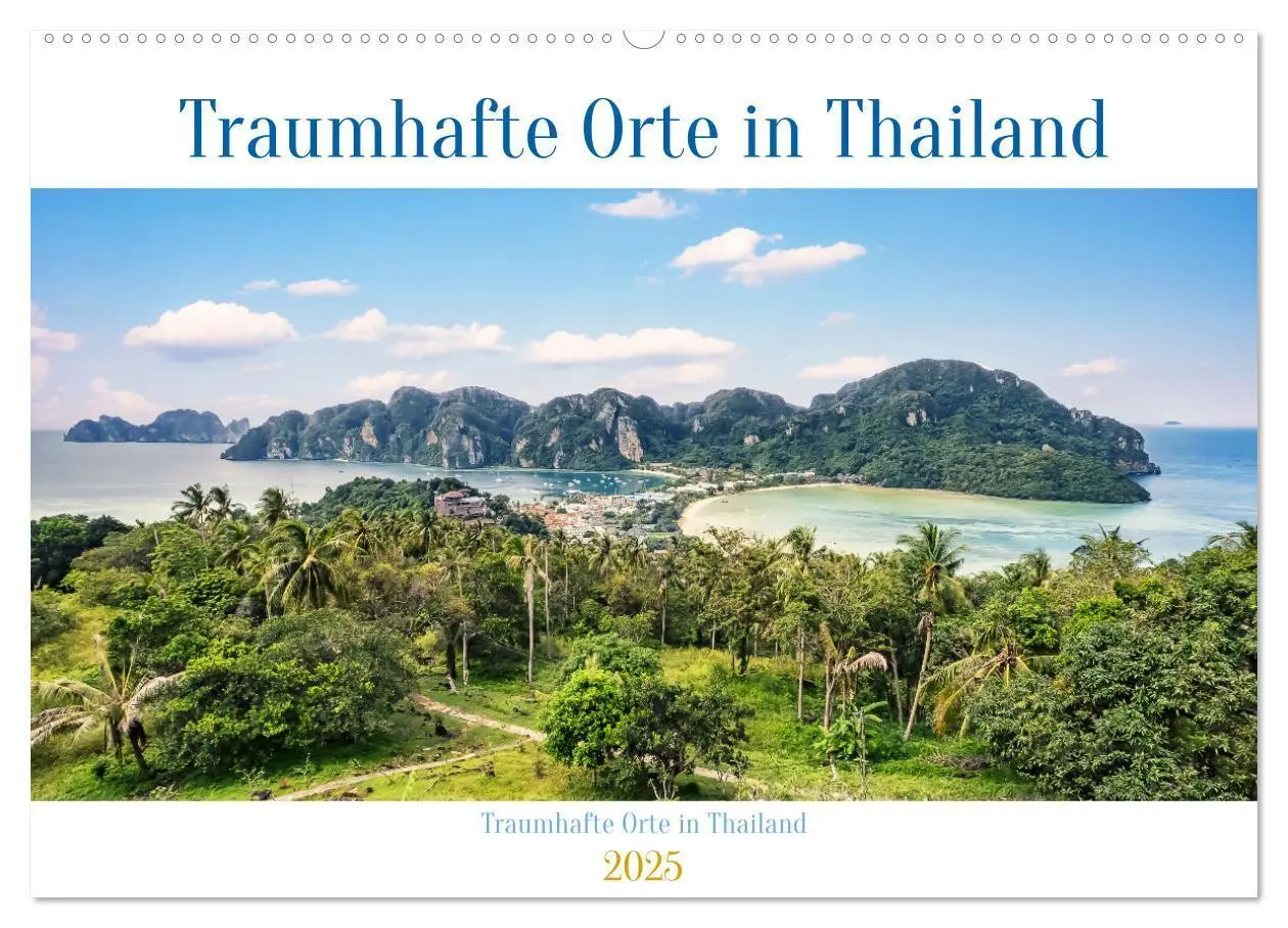 Cover: 9783435093496 | Traumhafte Orte in Thailand (Wandkalender 2025 DIN A2 quer),...