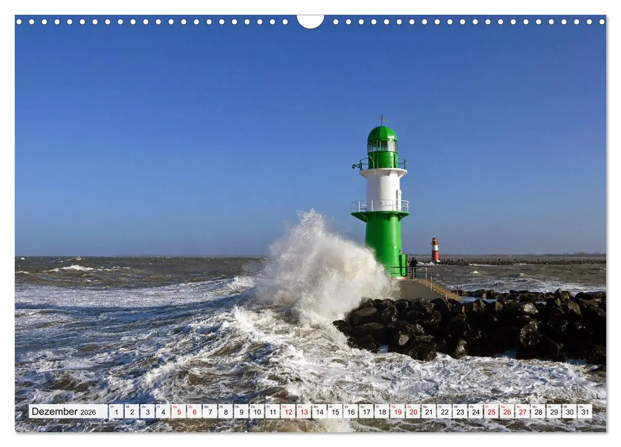 Bild: 9783457563496 | WARNEMÜNDE (Wandkalender 2026 DIN A3 quer), CALVENDO Monatskalender