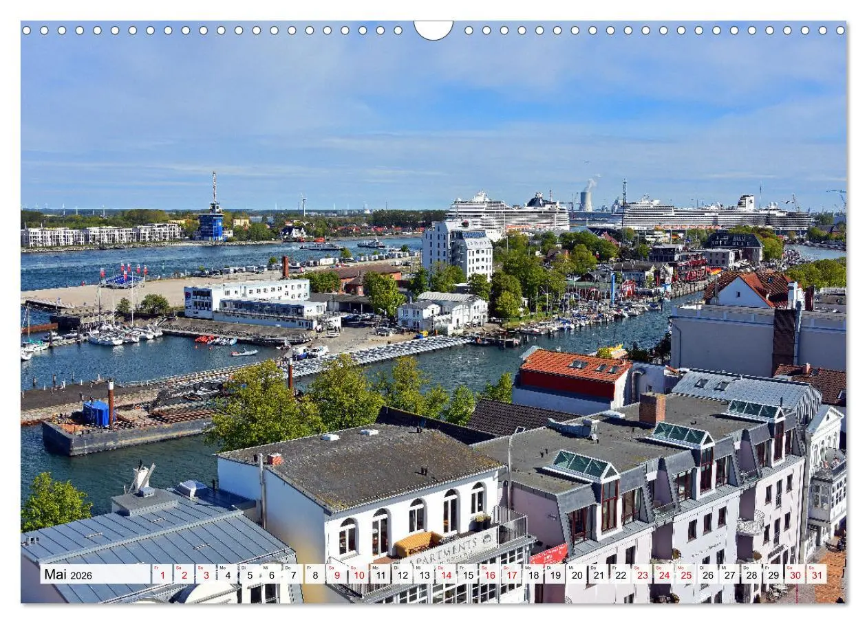 Bild: 9783457563496 | WARNEMÜNDE (Wandkalender 2026 DIN A3 quer), CALVENDO Monatskalender