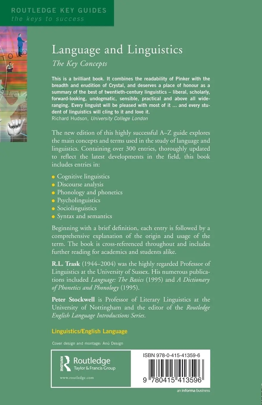 Rückseite: 9780415413596 | Language and Linguistics | The Key Concepts | R. L. Trask | Buch