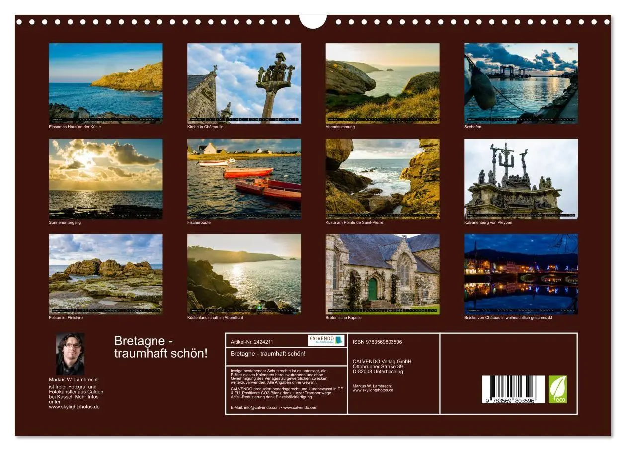 Bild: 9783569803596 | Bretagne - traumhaft schön! (Wandkalender 2027 DIN A3 quer),...