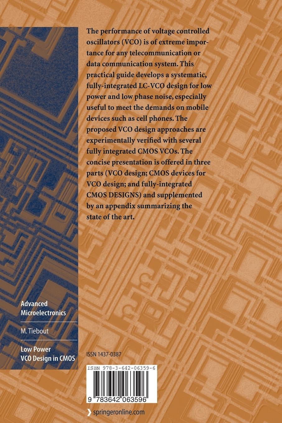 Rückseite: 9783642063596 | Low Power VCO Design in CMOS | Marc Tiebout | Taschenbuch | xii | 2010
