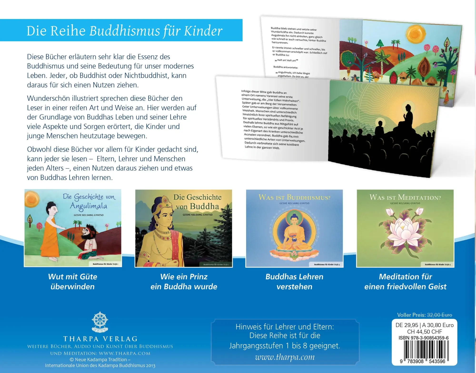 Rückseite: 9783908543596 | Buddhismus für Kinder. Eine Reihe von vier Kinderbüchern | Kelsang