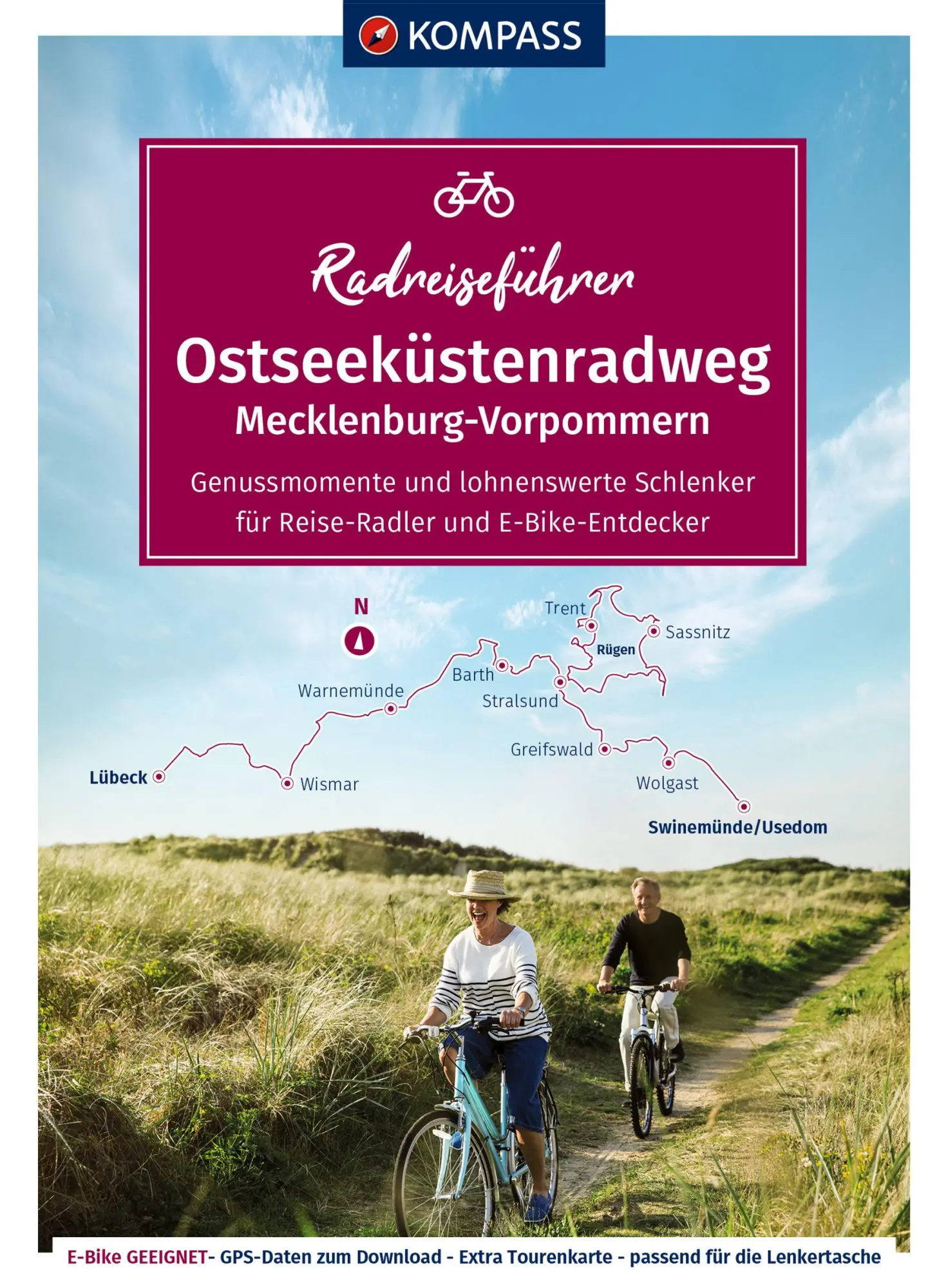 Cover: 9783991543596 | KOMPASS Radreiseführer Ostseeküstenradweg Mecklenburg-Vorpommern