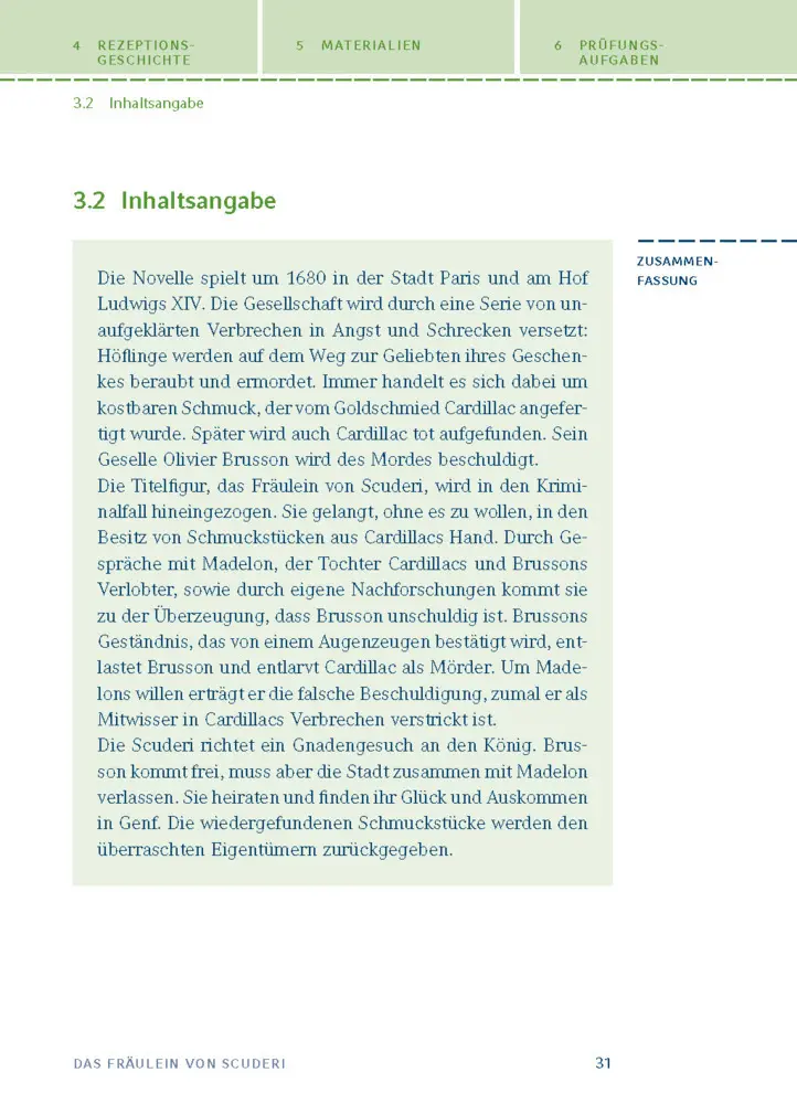 Bild: 9783129303696 | Das Fräulein von Scuderi von E.T.A Hoffmann | E T A Hoffmann | Buch