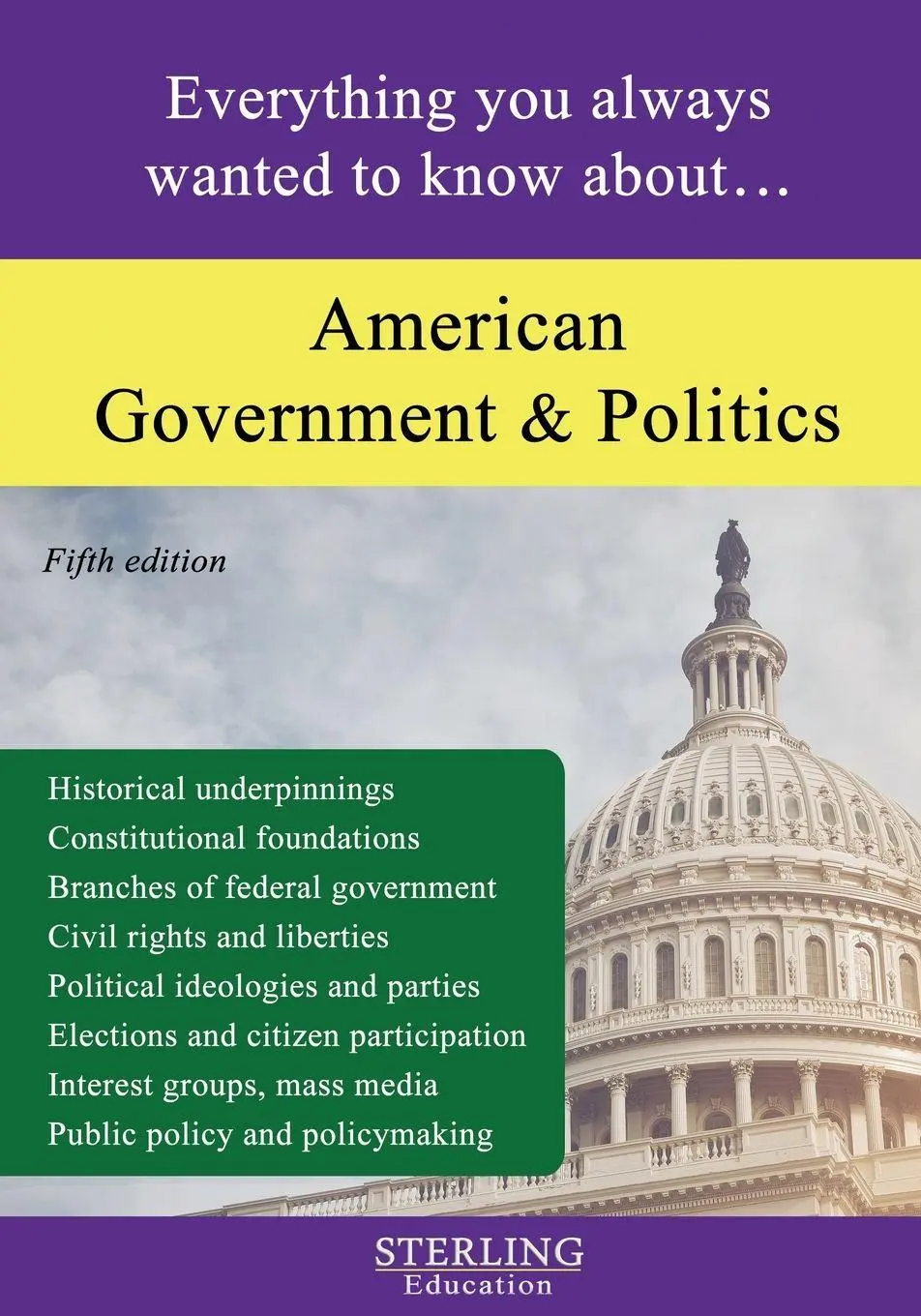 Cover: 9798885573696 | American Government and Politics | Sterling Education | Taschenbuch