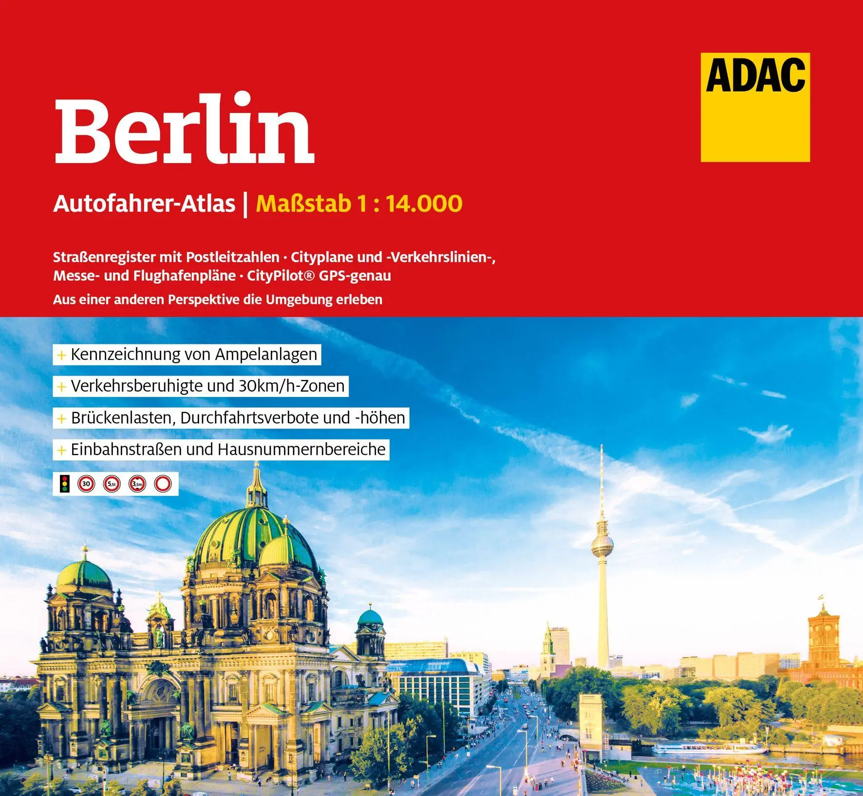 Cover: 9783826423796 | ADAC Autofahreratlas Berlin 1:14.000 | Taschenbuch | ADAC Atlanten