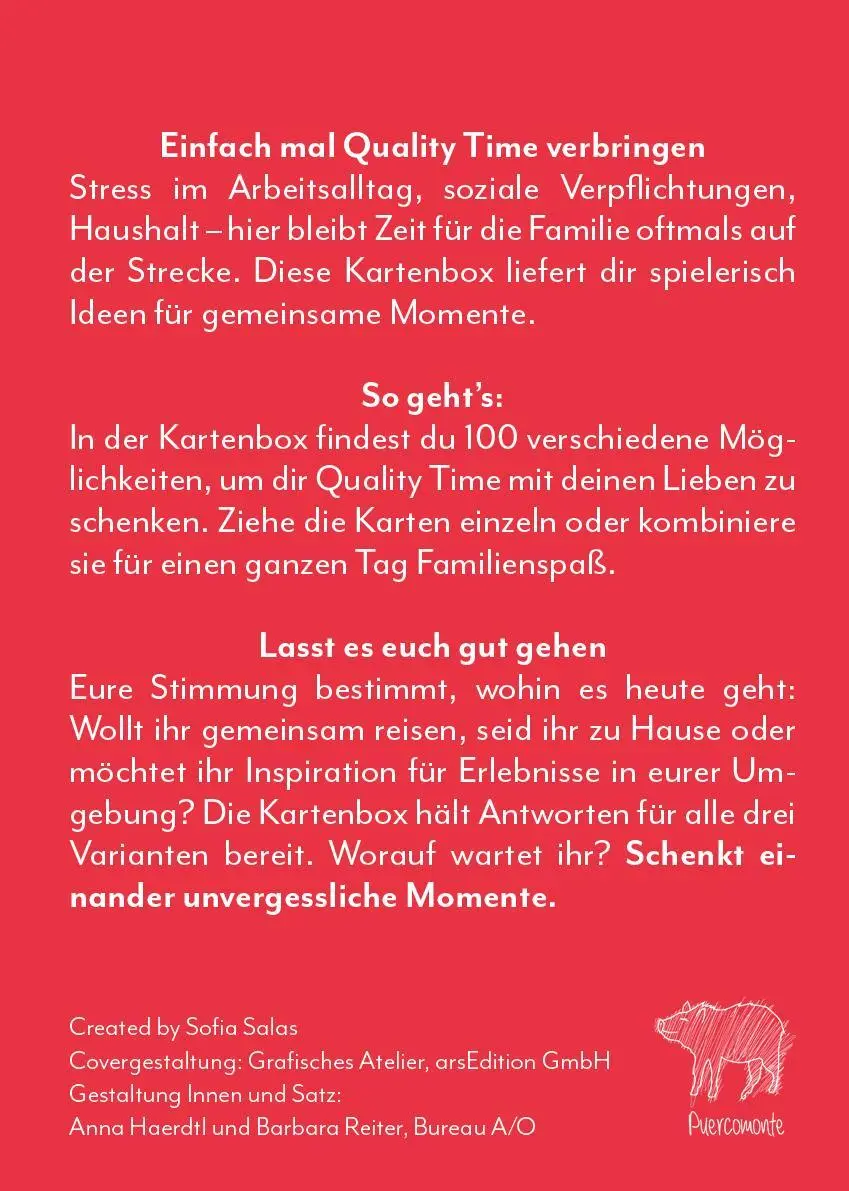 Rückseite: 4014489133896 | 100 x zusammen sein | Karte ziehen, Familienzeit! | Sofía Salas | Box
