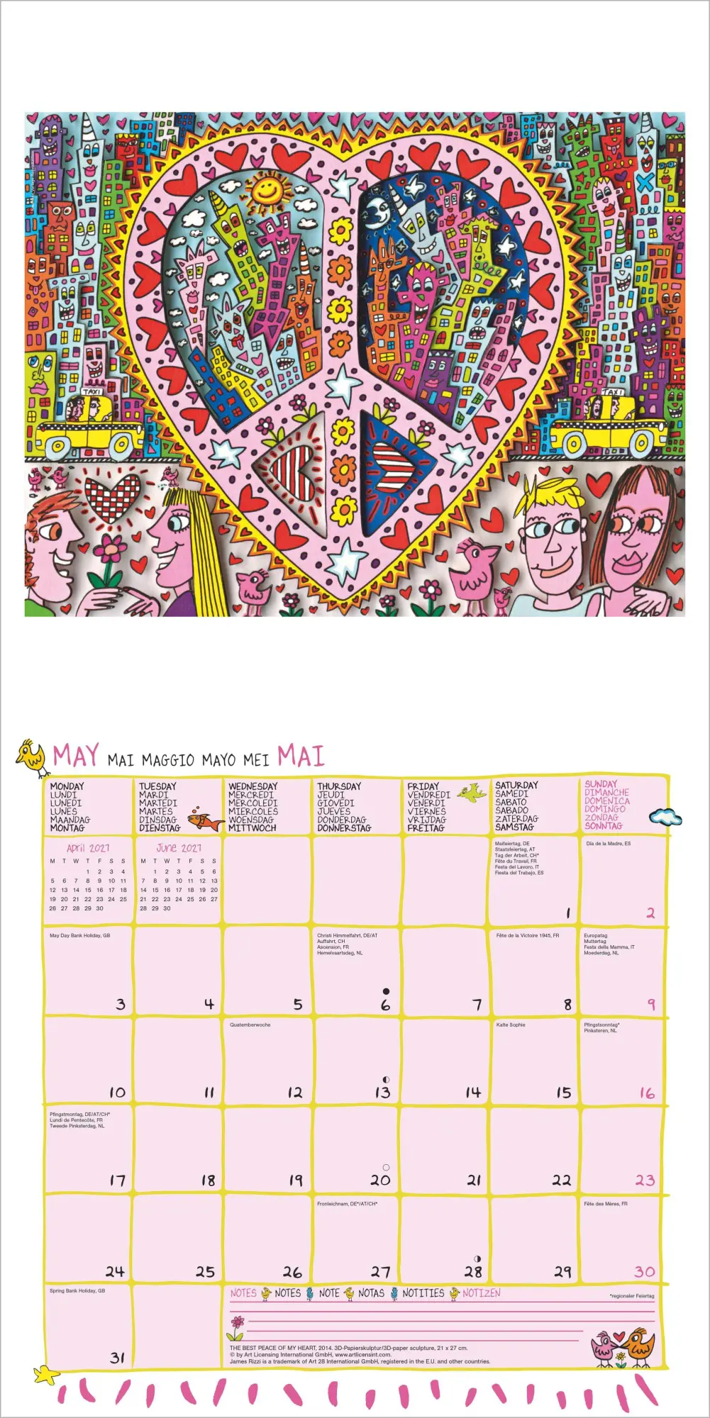 Bild: 4069095013896 | James Rizzi 2027 | Neumann Verlage GmbH &amp; Co KG | Kalender | 14 S.