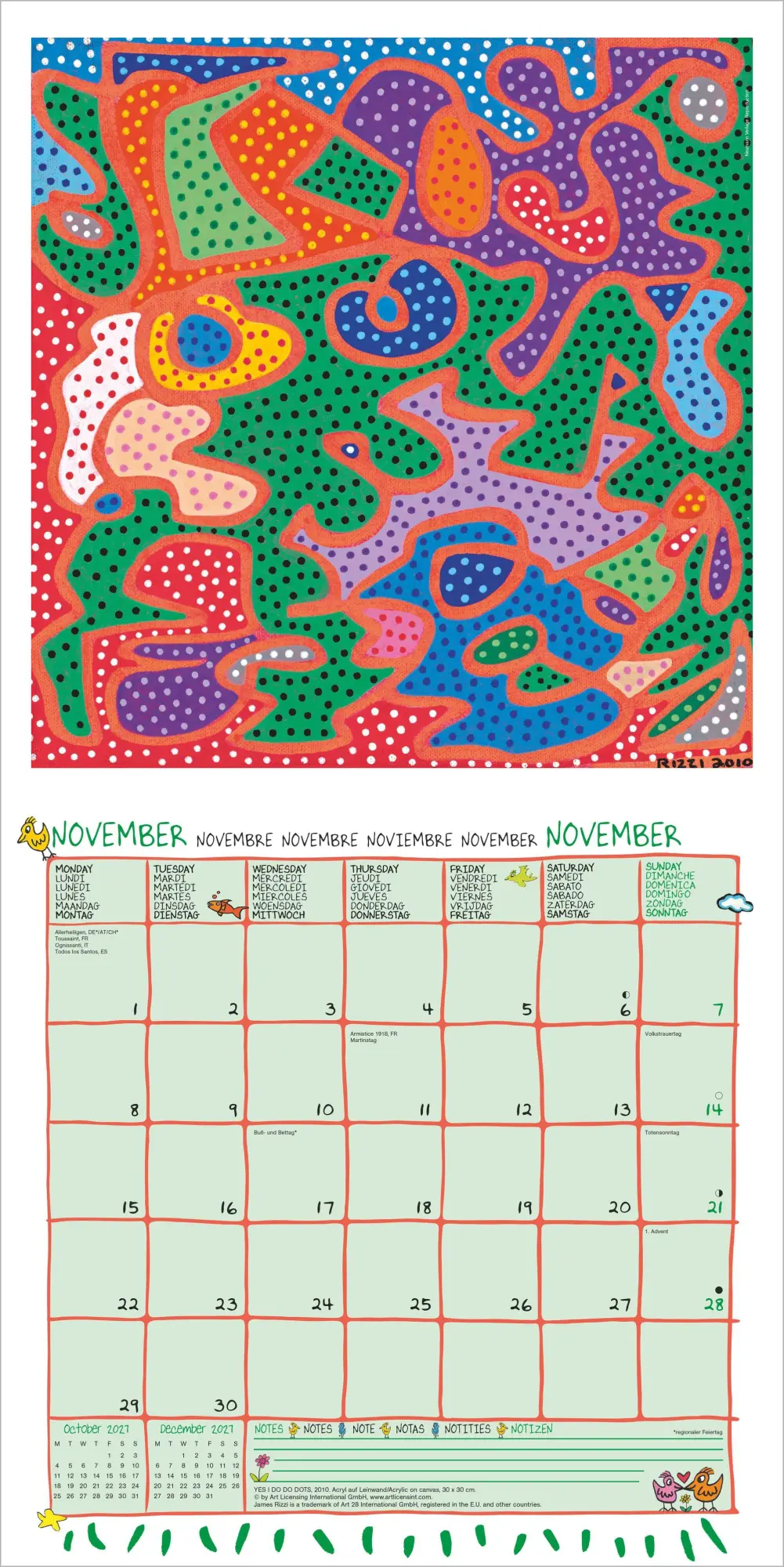 Bild: 4069095013896 | James Rizzi 2027 | Neumann Verlage GmbH &amp; Co KG | Kalender | 14 S.
