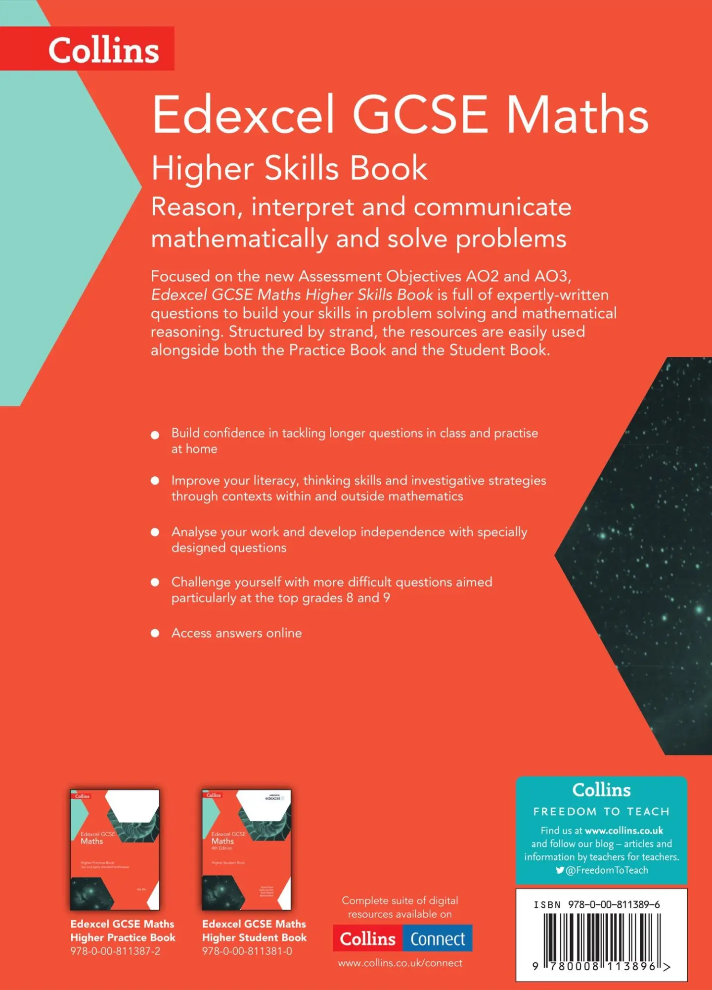 Rückseite: 9780008113896 | Collins GCSE Maths -- Edexcel GCSE Maths Higher Skills Book:...