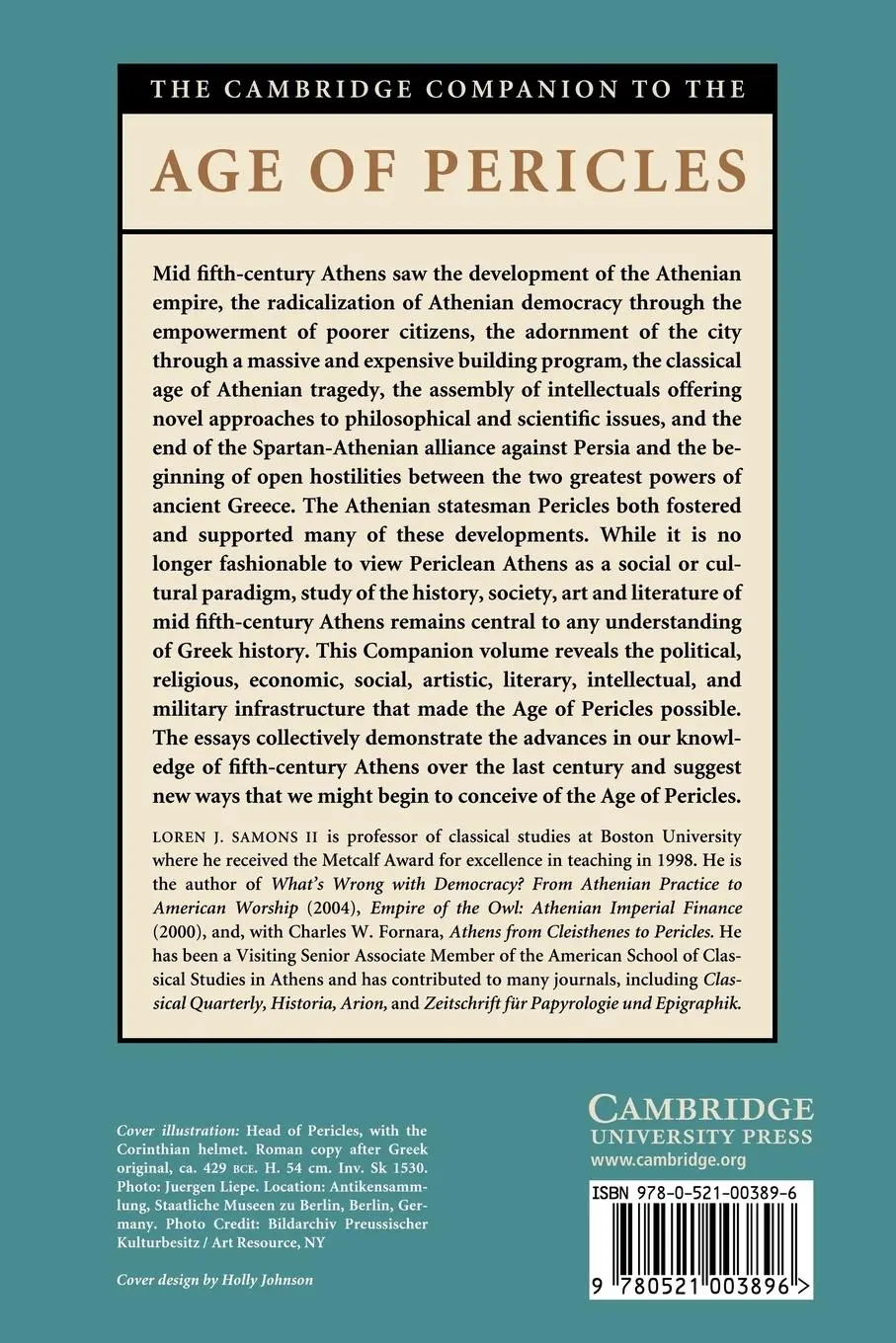 Rückseite: 9780521003896 | The Cambridge Companion to the Age of Pericles | Loren J. Samons II