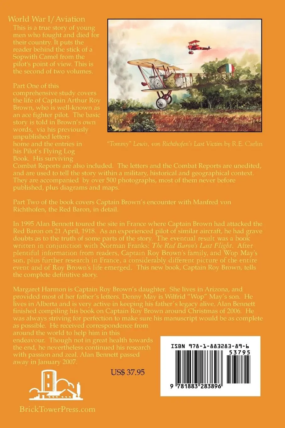 Rückseite: 9781883283896 | Captain Roy Brown, a True Story of the Great War, Vol. II | Buch