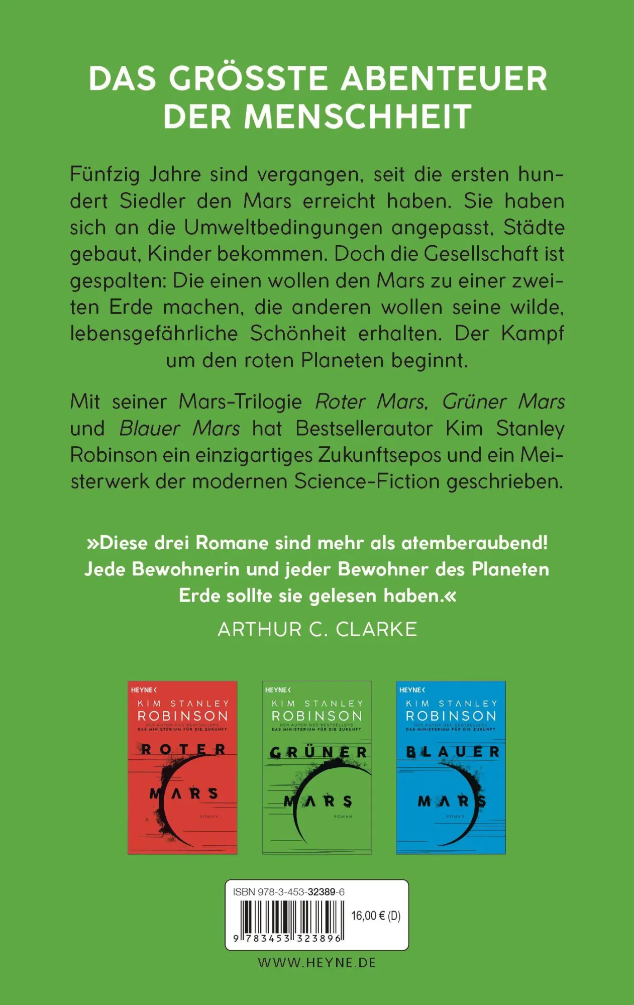 Bild: 9783453323896 | Grüner Mars | Die Mars-Trilogie (Band 2). Roman | Kim Stanley Robinson