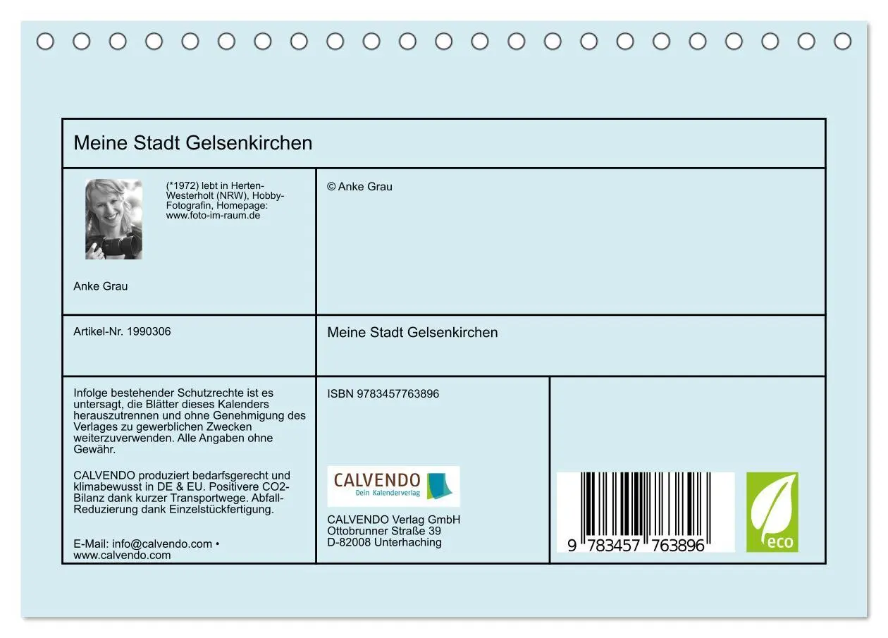 Bild: 9783457763896 | Meine Stadt Gelsenkirchen (Tischkalender 2026 DIN A5 quer),...