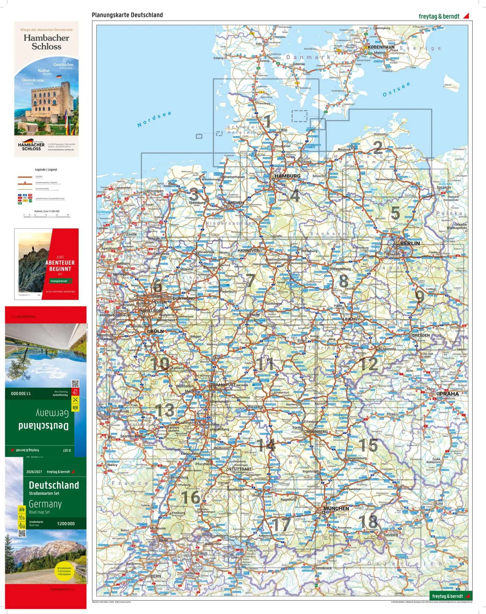 Bild: 9783707923896 | Deutschland, Straßenkarten-Set 1:200.000, 2026/2027, freytag &amp; berndt