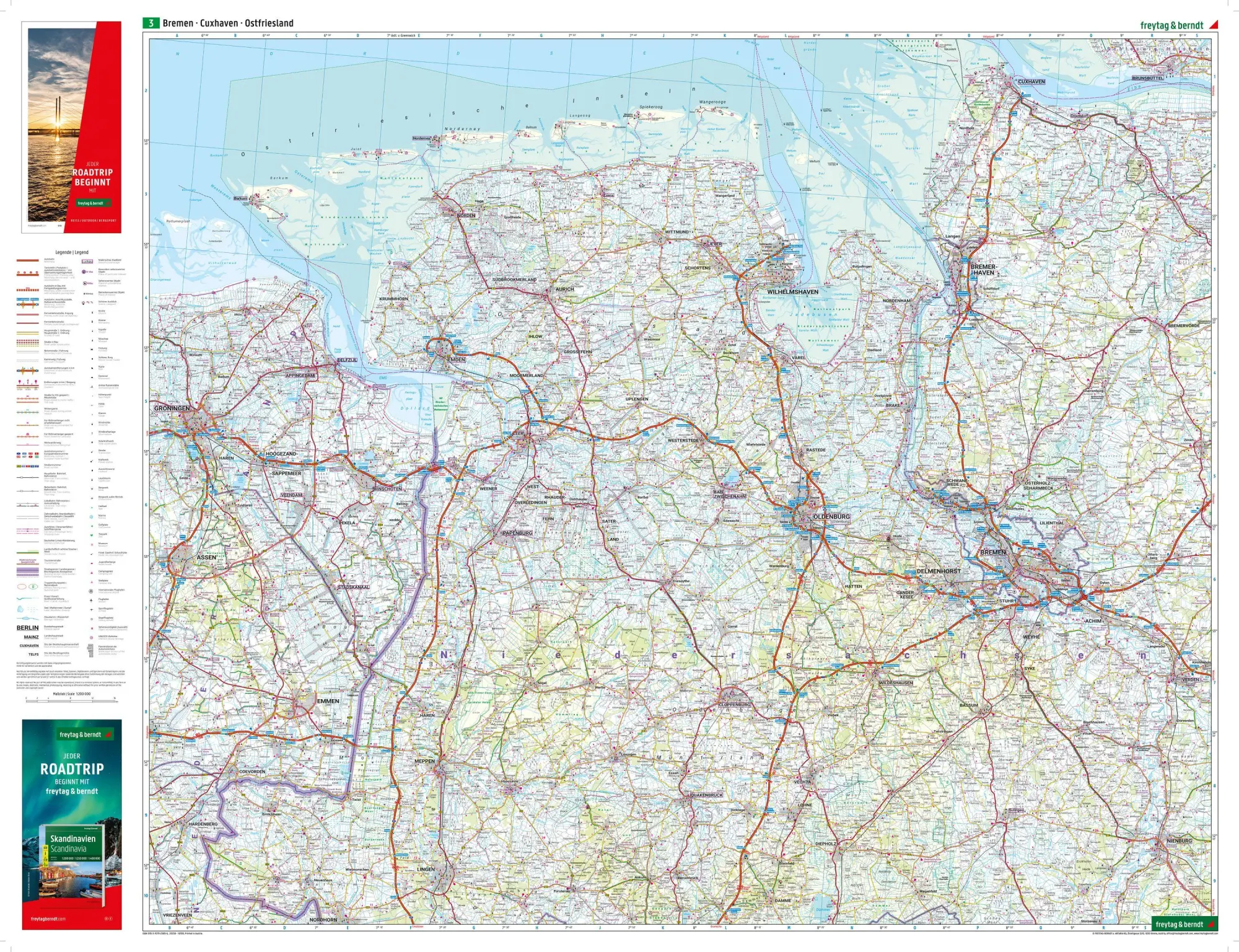 Bild: 9783707923896 | freytag &amp; berndt Straßenkarte Deutschland Set 2026/2027 1:200.000