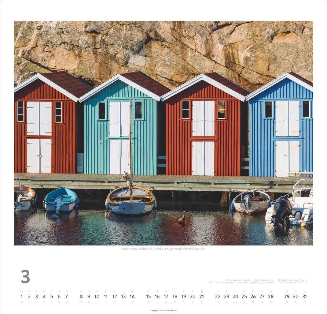 Bild: 9783839903896 | Schweden Kalender 2027 - Licht und Wasser | Kalender | Spiralbindung