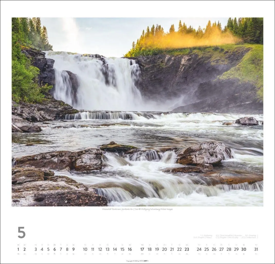 Bild: 9783839903896 | Schweden Kalender 2027 - Licht und Wasser | Kalender | Spiralbindung